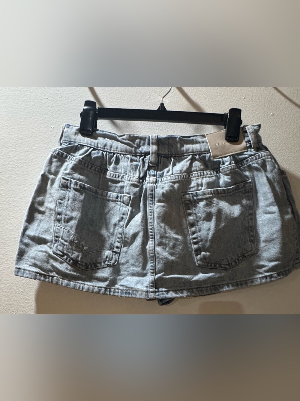 Light Wash Demi Denim Mini Skort Women - Picture 10 of 14